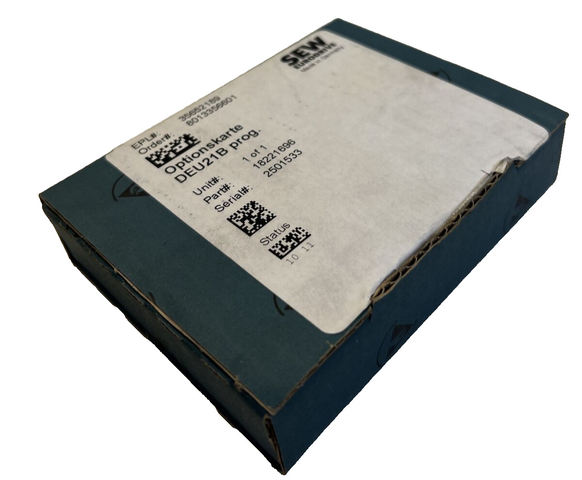SEW Eurodrive DEU21B | 18221696 بطاقة خيارات برمجية | بطاقة توصيل | وحدة DEU 21 B