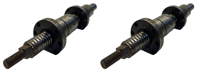 2x STAR ball screw approx 330 mm Ø24 mm ball screw gearbox