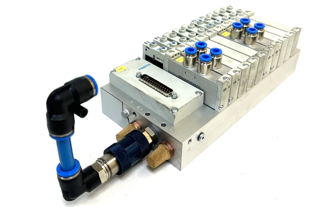 Festo VABM-L1-14G-G14-10-GR | VAEM-L1-S-M1-25, 4x VUVG-S14-B52-ZT-G18-1T1L