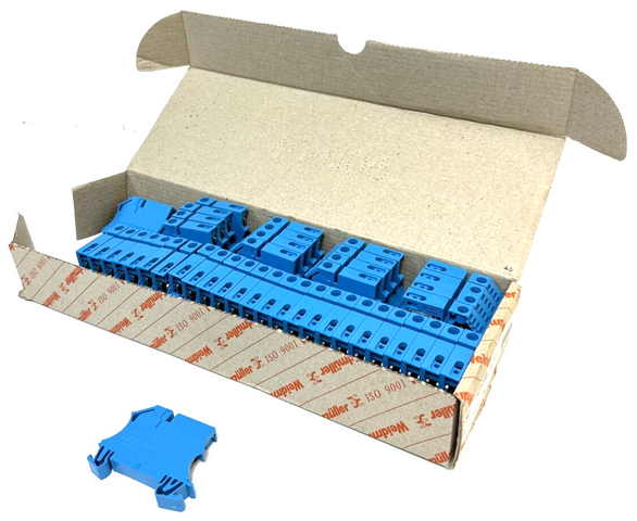 43 x Weidmüller WNT 10 10X3 Terminal Block Terminal Block Clamp 101098