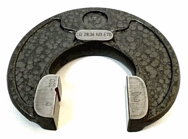 ARA Rachenlehre LQ 28,36 h11 E111 Grenzrachenlehre Kaliberlehre | 28,36mm