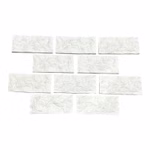 36m² Stone Design Decor Riemchen White Mini Verblender Naturstein Fliesen