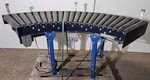 Schulz Rollenkurvenförderer mit Antrieb 90° Rollenbahnkurve Rollenbahn 490 mm