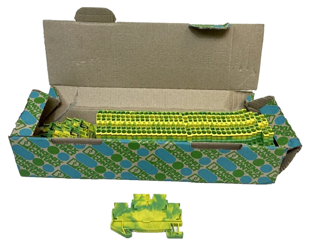 40 x Phoenix Contact STTB 2.5-PE Through Terminal Block Protective Terminal Block