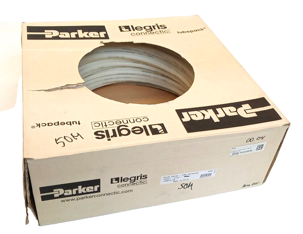 [2.1€/m] Parker 10x8mm Polyamide Hose 80m natural nylon tubing clear DIN73378