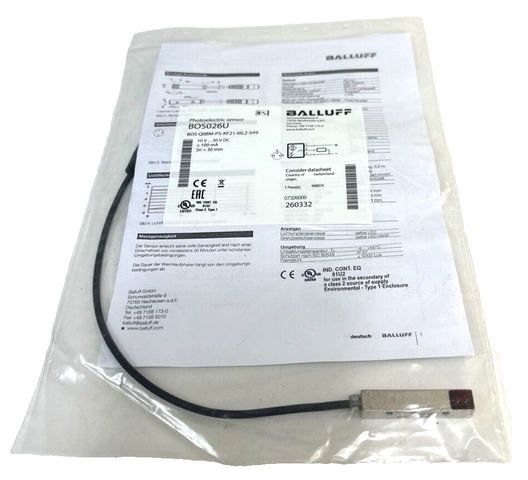 Balluff BOS026U Light Sensor | BOS Q08M-PS-KF21-00,2-S49 Photoelectric Sensor