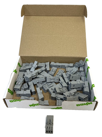 50 x WAGO 890-253 WINSTA MINI موصلات قابلة للتوصيل 3-طرف
