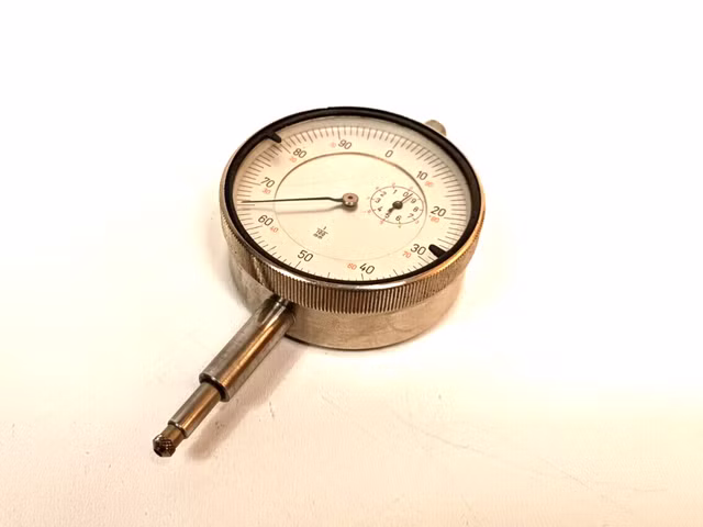 Präzisions Messuhr 1/100mm Meßuhr analog Messgerät Ablesung 0-90 mm
