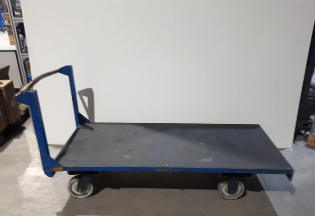 Heavy-duty Platform Trolley Push Handle Trolley Transport Trolley 180x80cm up to 1300 Kg
