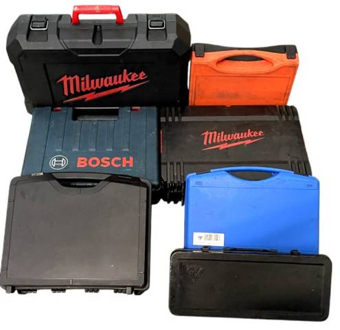 7x Milwaukee Tool Boxes, Bosch Tool Boxes, Tool Boxes, Craftsman's Boxes
