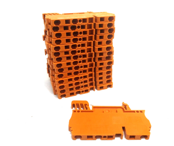 15 x Weidmüller ZDU 2.5/3AN Feed-through Terminals, Spring-Cage Connection