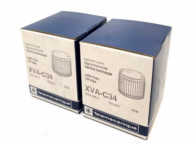 2 x Telemecanique XVA-C34 031851 Lighted Lens Signalelemente, OVP, Neu