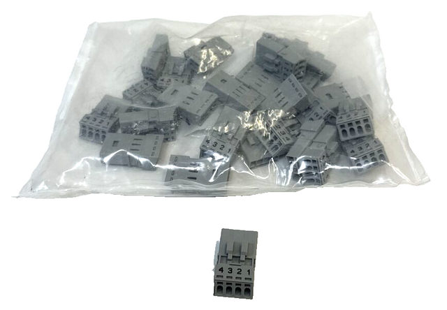 25 × WAGO 890 WINSTA MINI 0.25-1.5mm² قابس ومقبس رباعي الأقطاب