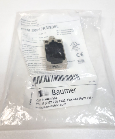 Baumer IFFM 20P17A3/S35L, IFFM20P17A3/S35L Inductive Proximity Sensor