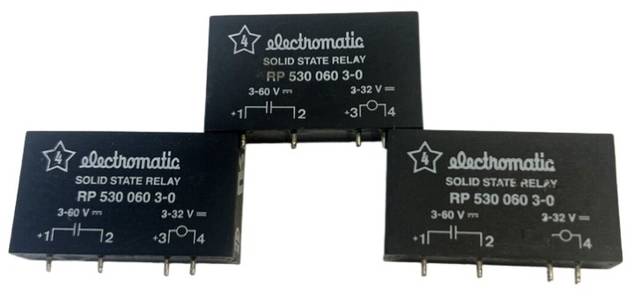 3 x Electromatic RP 530 060 3-0, Solid state relay, Halbleiterrelais, Relais