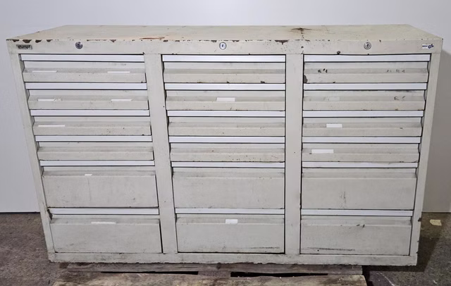 Stumpf STS 410/1-4 Metall Schubladenschrank mit 18 Schubladen Metallschrank