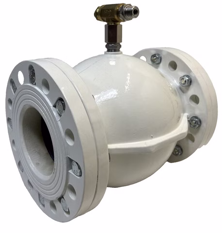 EBRO Pneumatisches Quetschventil DN100 | Manschette Natur | Ventil 2-5bar DN 100