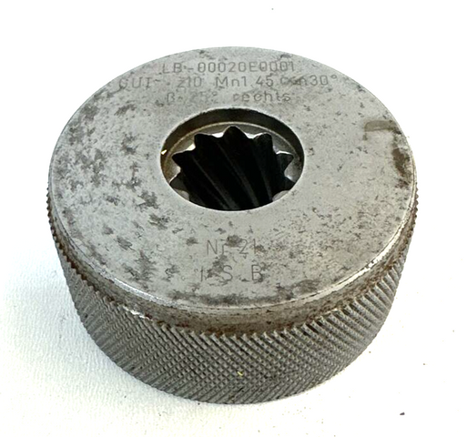 Gauge ring LB_00020E0001 z10 Mn1.45 ß25° right No.21 Gearing Gear Gauge