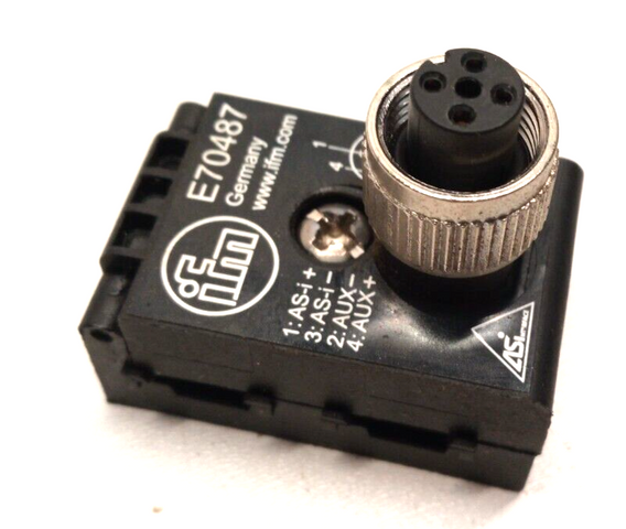 IFM E70487 مقبض كابل مسطح، موزع FC ASI/AUX M12