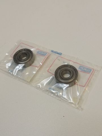 2x SKF 6000-2Z/C3GJN, 10x26x8 mm, deep groove ball bearings, ball bearings