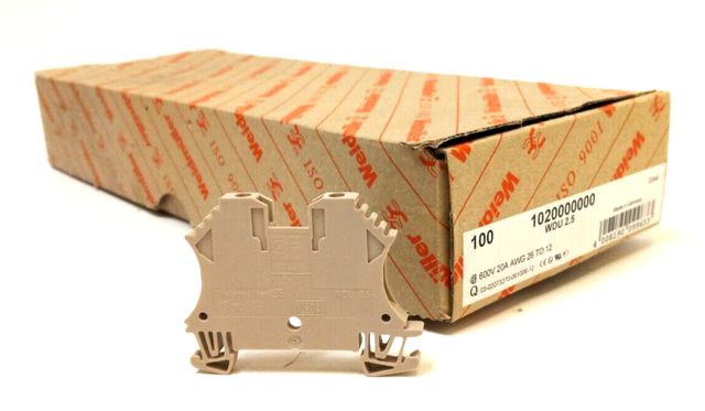 18x Weidmüller 1020000000, Through Terminal, Terminal