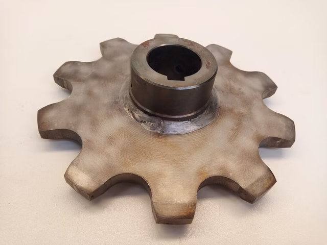 Kettenrad, 10 Zähne, Kettenradscheibe, Antriebsritzel, Ritzel, 10mm + 8mm Spitze
