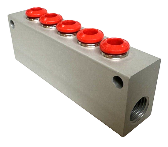 Distribution block B-VT-5x6-2x1/4-AI Distributor 020 103 903 507