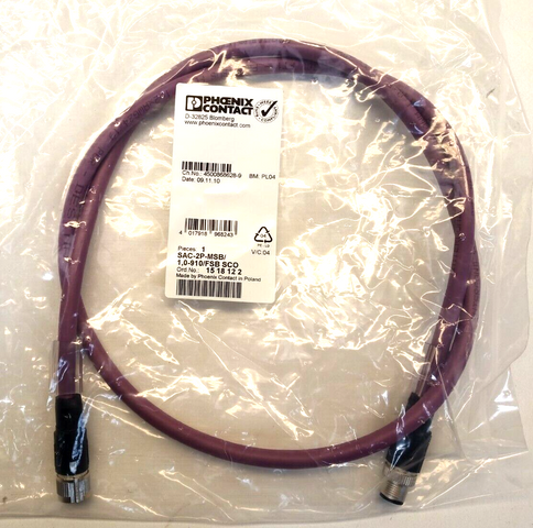 Phoenix Contact Bus System Cable 1518122 Sac-2P-MSB Industrial Spare Part
