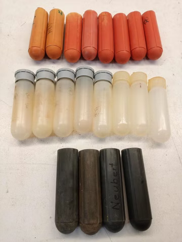 20x Probenröhrchen Tubes Plastik Gummi plastic rubber Zentrifuge Labor