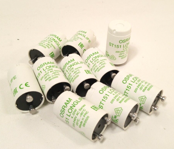 10xOSRAM ST151 Longlife Starter Series Connection Fluorescent Tube 4-22W Neon Lamp