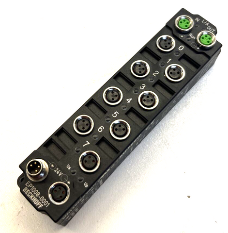 Beckhoff EP1008-0001 EtherCAT Box 8-Channel Digital Output | EP1008 | EP10080001