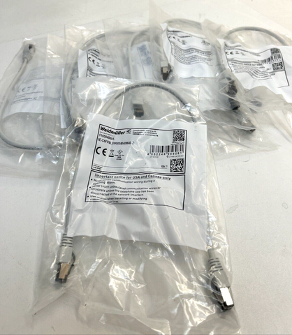 11x Weidmüller 1165940005 Data Cable IE-C6FP8LD0010M40M40-D Copper Data Cable