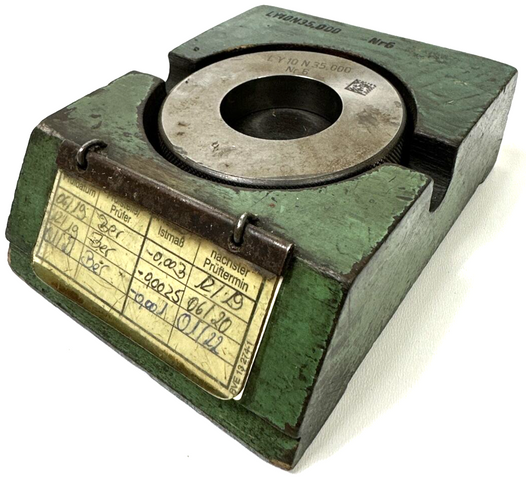 Gauge ring LY10N35,000 No.6 Adjusting ring Checking ring | inside Ø35 mm outside Ø71mm