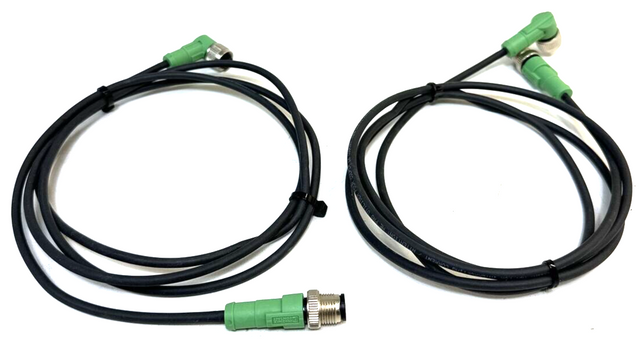 2 x Phoenix Contact 1668496 1.5 PUR 4x0.34 Sensor Cable Actuator Cable Connector