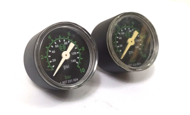 2x REXROTH 1 827 231 024 مقياس ضغط 10 بار 140 psi 1827231024