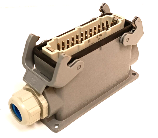 Harting Han Connector 24 E-M Socket Housing 15A 500V / 600V