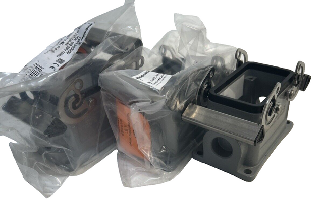 3x Weidmüller HDC 10B SBU 1M20G غلاف قاعدة بمشبك عرضي 1901360000 | غلاف