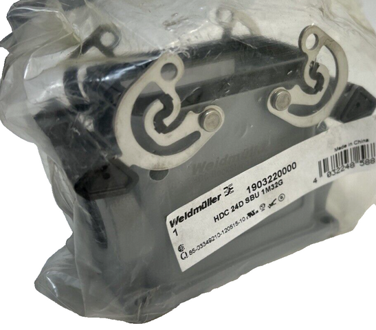 Weidmüller HDC 24D TOBU 1M32G Socket Housing | 1903220000 | Housing