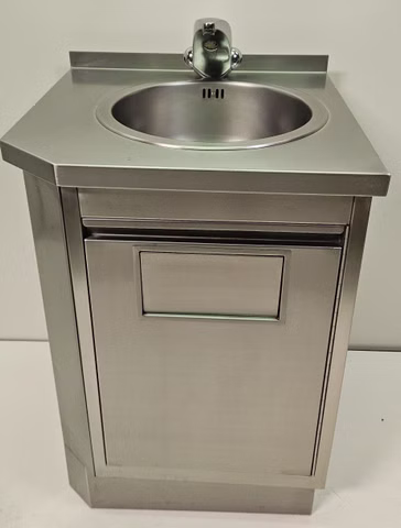 KWC Handwaschbecken Waschtisch mit Abfalleimer HxBxT 90x63x60cm Sensorschaltung