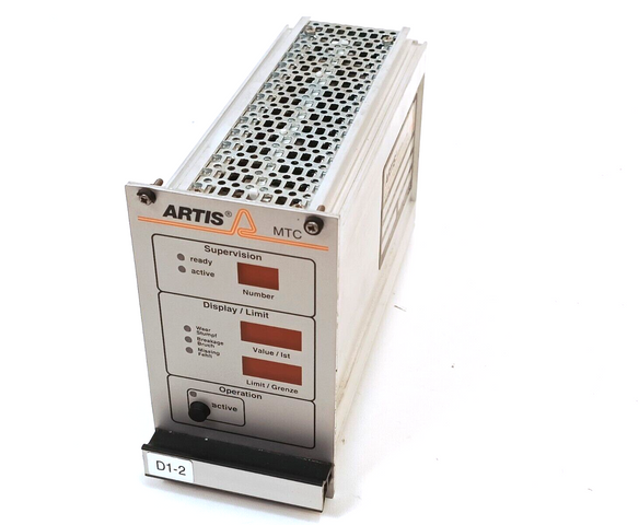 Artis MTC-D1 Control Unit Module Process Monitoring Module V 5.15