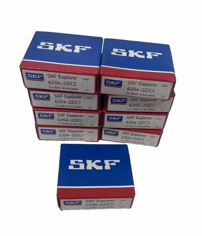 9x SKF Rillenkugellager 6204-2Z/C3 Kugellager 20x47x14 mm