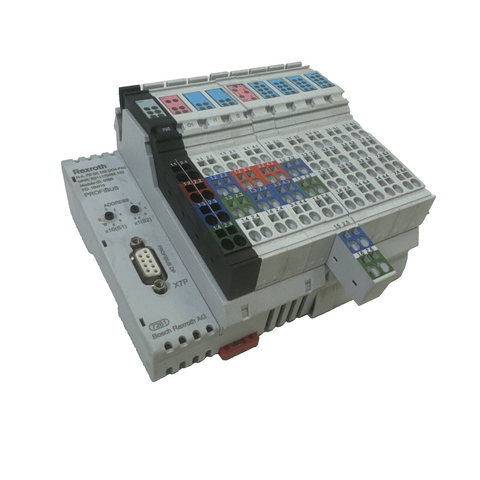 Rexroth R-IL PB BK DI8 DO4/CN-PAC بالإضافة إلى 5 مشابك وحدة Profibus ID096B