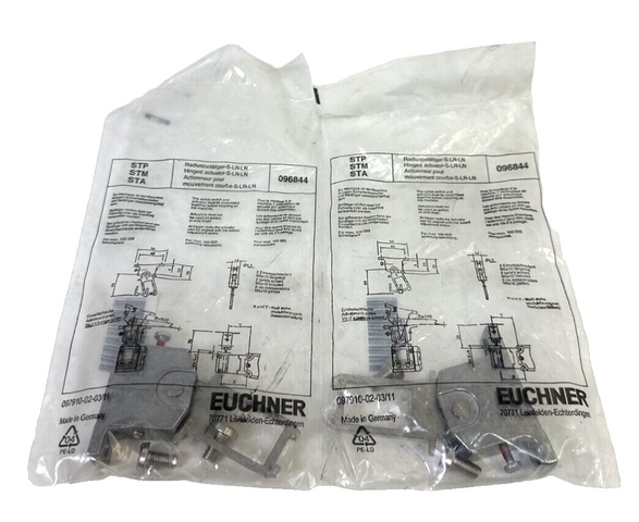 2 x Euchner 096844 Radius Actuator Actuator Actuator STP STM STA