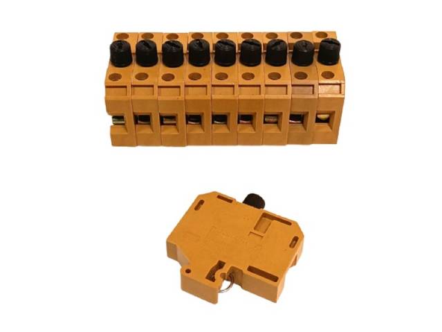 10x Weidmüller SAKS 1/G20 Fuse Terminal Blocks