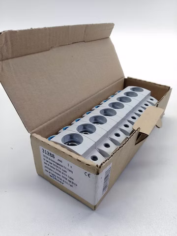 8x Wöhner 31288 Triton D0-Sicherungssockel E14 Kunststoff