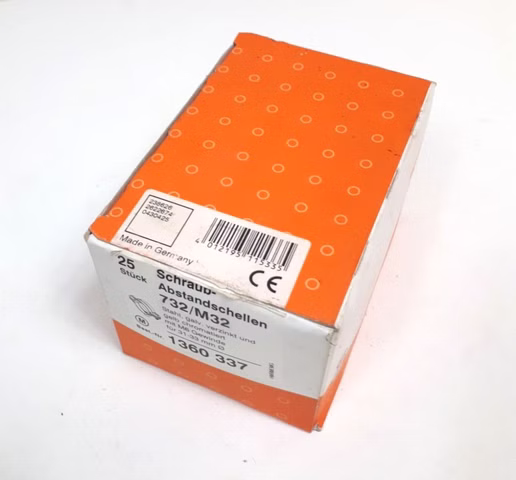 25x OBO Bettermann 1360 337 Typ 732/M32 Schraub-Abstandschelle OVP