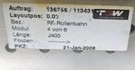 Detailansicht TGW Schwerkraft-Rollenbahn