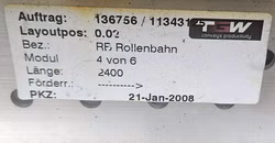 46286_4.jpg Detailansicht TGW Schwerkraft-Rollenbahn