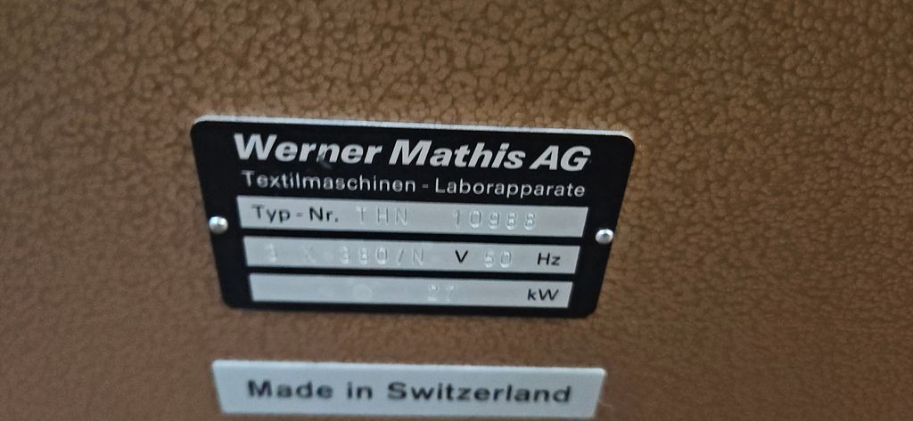 Bedienelemente Mathis THN 10988 Labor-Thermosalanlage