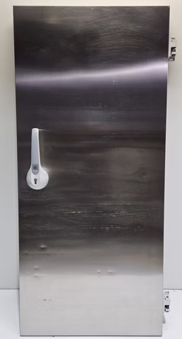 Kühlzellendrehtür Kühlraumtür Edelstahl Drehtür Gefrierraumtür 1930x870x100 mm 